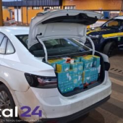 PRF apreende carga de eletrônicos avaliada em R$ 27 mil na BR-277, em Cascavel