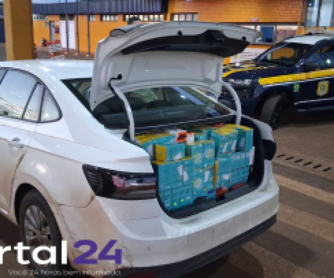 PRF apreende carga de eletrônicos avaliada em R$ 27 mil na BR-277, em Cascavel