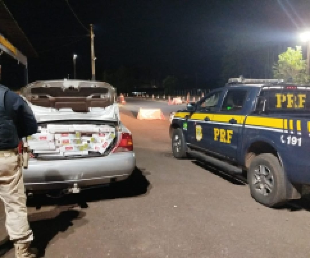 PRF apreende cerca de 5 mil maços de cigarros contrabandeados na BR-369