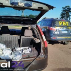 PRF apreende mais de 30 kg de maconha após perseguição na BR-369 em Ubiratã