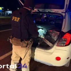 PRF apreende mais de 340 quilos de maconha e prende casal em Cascavel