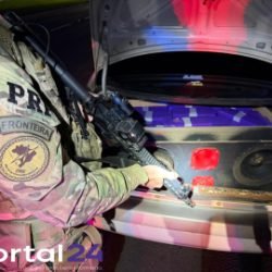 PRF apreende quase 100 kg de maconha escondidos em caixa de som na BR-277