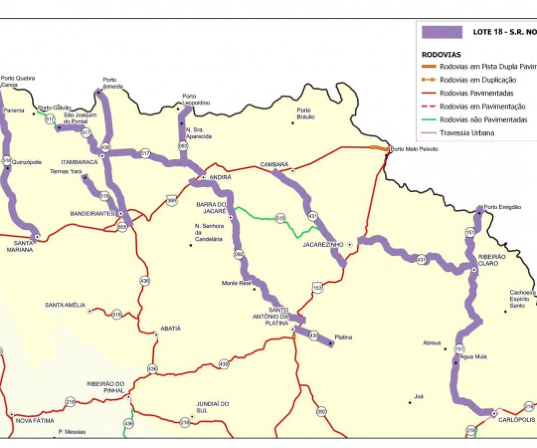 Cambará, Jacarezinho e Ribeirão Claro: rodovias recebem serviços de conservação