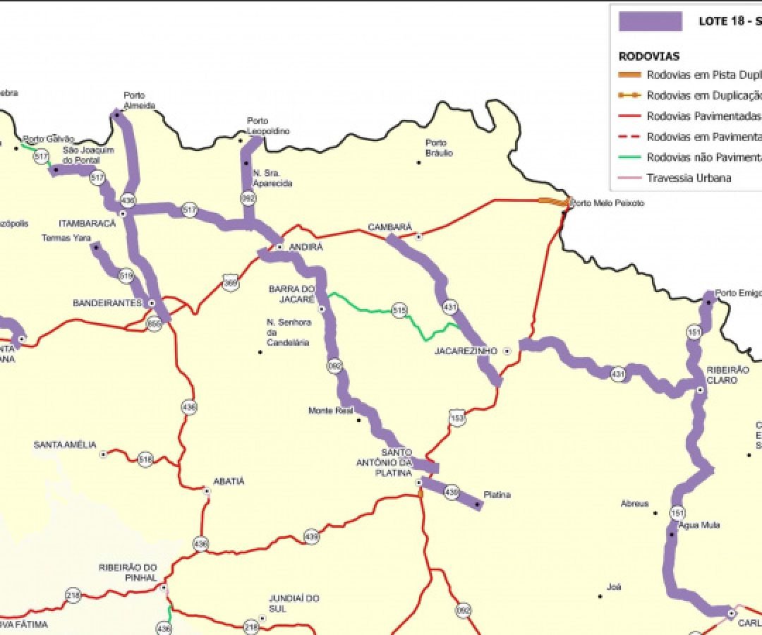 Estado realiza melhorias em três rodovias de Bandeirantes e Itambaracá