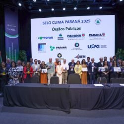 Com recorde, Estado premia 308 organizações e municípios com o Selo Clima Paraná