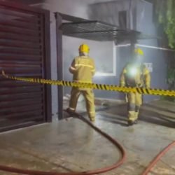 Quarto de inquilino é destruído pelo fogo no Cascavel Velho