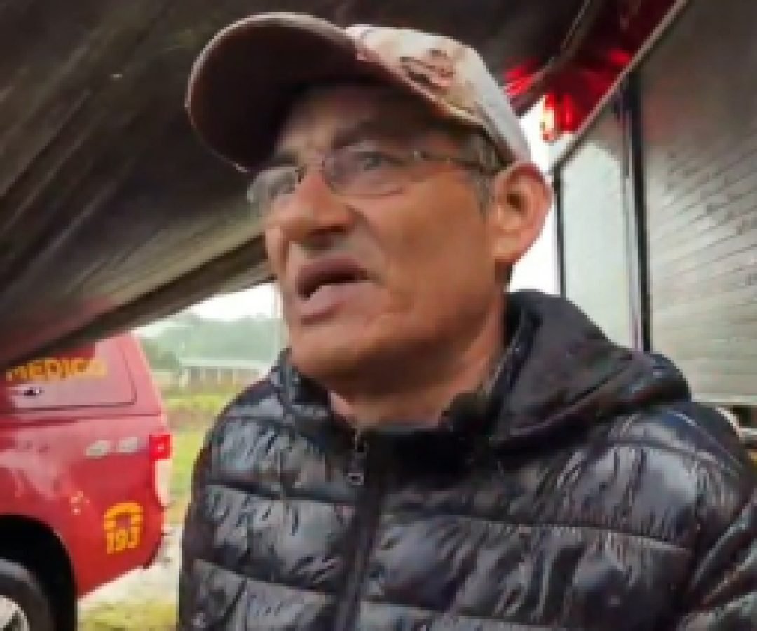 "Ele balançou e já tombou", diz vítima de acidente