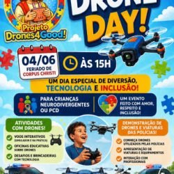 Receita Federal promove Drone Day inclusivo para crianças em Foz do Iguaçu