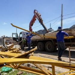 Com apoio de 139 máquinas, ruas de Rio Bonito do Iguaçu já estão quase desobstruídas