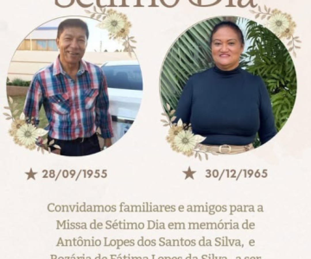 Santa Tereza do Oeste terá Missa de Sétimo Dia em memória de Antônio e Rozária