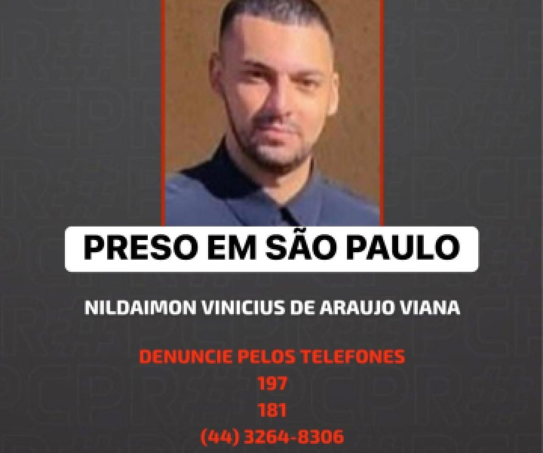 Suspeito de duplo homicídio em Sarandi é preso em Cotia (SP), em São Paulo