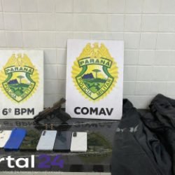 Suspeitos são detidos após roubo e perseguição com apoio aéreo em Cascavel