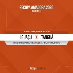 TV Paraná Turismo transmite ao vivo a final da Recopa Amadora 2026 de Curitiba