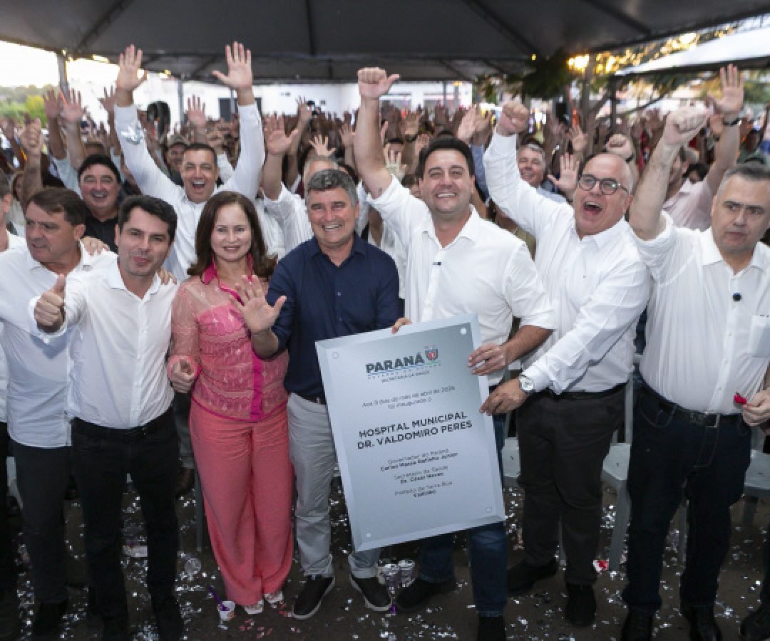 Estado inaugura hospital em Terra Boa e anuncia investimentos para pavimentação rural