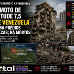 Terremoto de magnitude 7,5 atinge a Venezuela e derruba prédios em Caracas