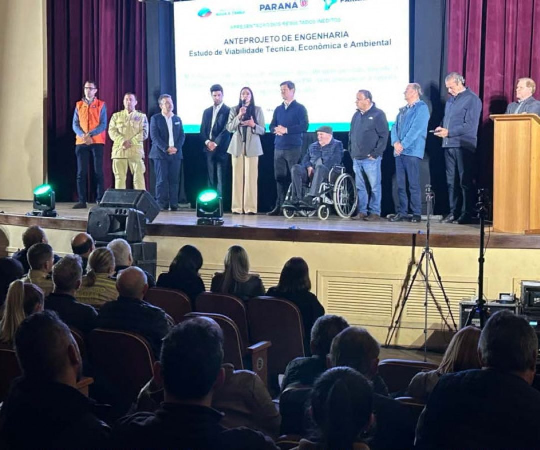 Estado apresenta anteprojeto com obras de R$ 1,3 bilhão para minimizar cheias do Rio Iguaçu