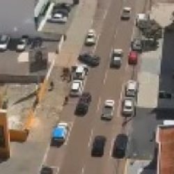 Veja imagens do Falcão interceptando suspeito de tentativa de homicídio