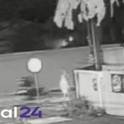 Vídeo mostra momento em que idoso é atropelado por motocicleta em Ponta Grossa