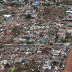 Após tornado, Enem é suspenso em Rio Bonito do Iguaçu, no Paraná