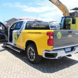 Veículos de grande porte reforçam atuação da Patrulha Costeira da PMPR no Litoral