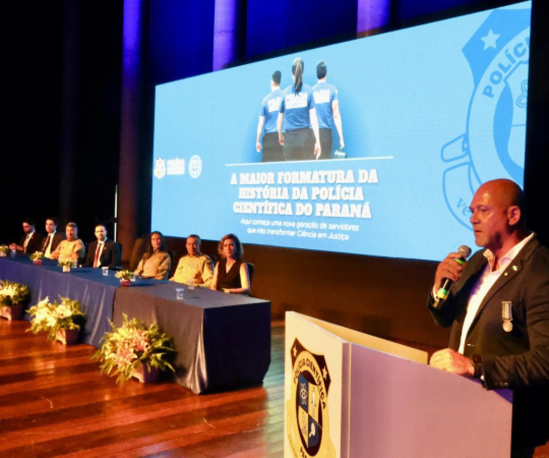 186 novos profissionais: Polícia Científica do Paraná realiza maior formatura de sua história