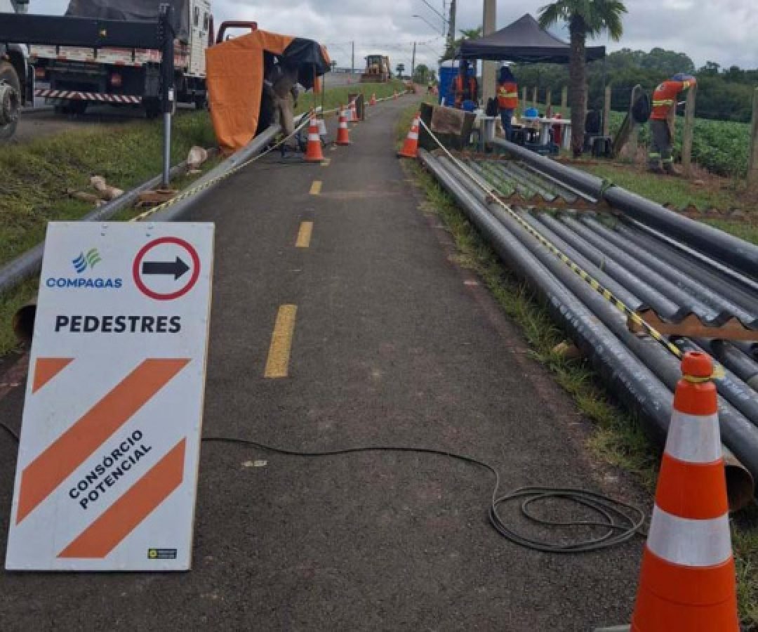 Gasoduto de 50 quilômetros começa a ser construído na Região Metropolitana de Curitiba