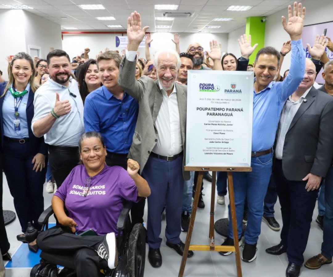 Piana inaugura unidade do Poupatempo em Paranaguá, a 1ª com sala sensorial