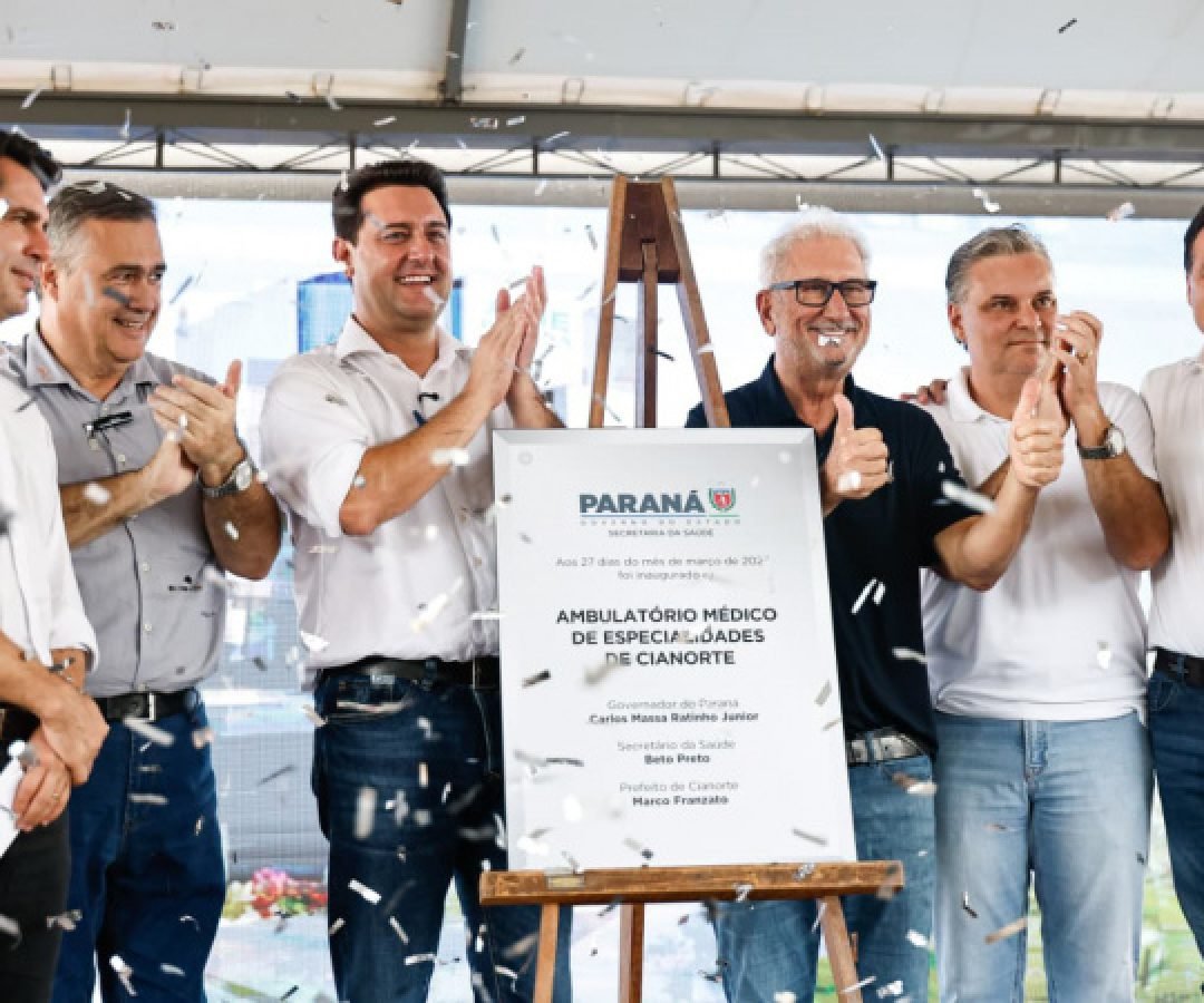 Governador inaugura Ambulatório Médico de Especialidades em Cianorte