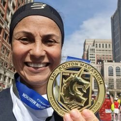 Servidora do Estado completa Maratona de Boston, uma das mais exigentes do mundo