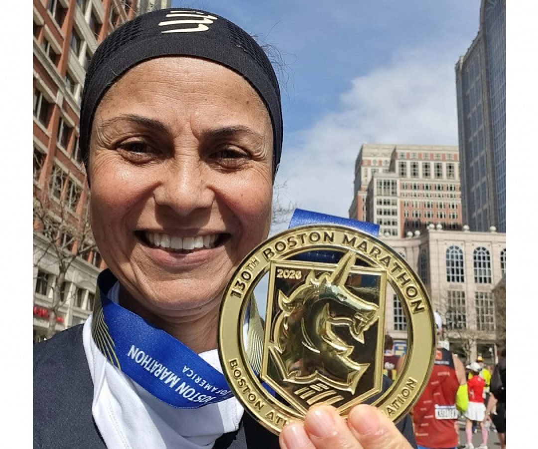 Servidora do Estado completa Maratona de Boston, uma das mais exigentes do mundo