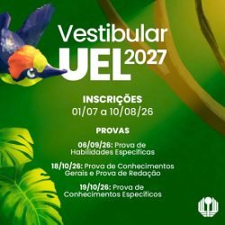 Vestibular 2027: UEL divulga data de inscrições e cursos com prova discursiva
