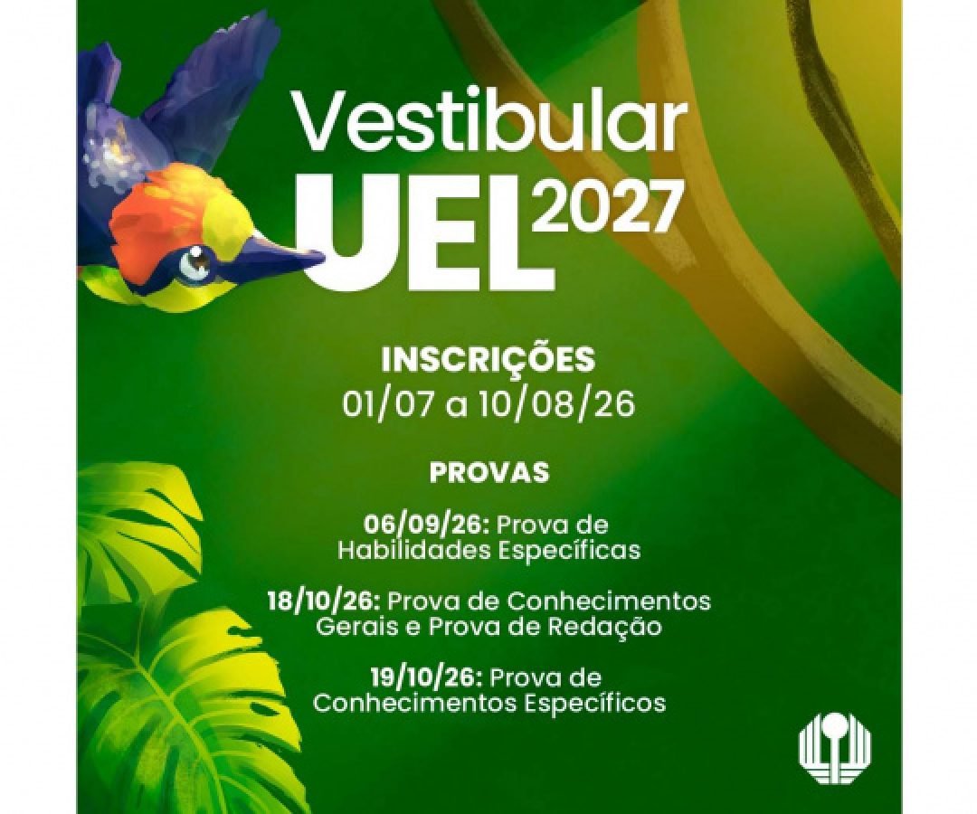 Vestibular 2027: UEL divulga data de inscrições e cursos com prova discursiva
