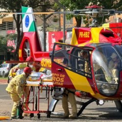 Maio Amarelo: forças de segurança realizam simulado de sinistro de trânsito em Maringá
