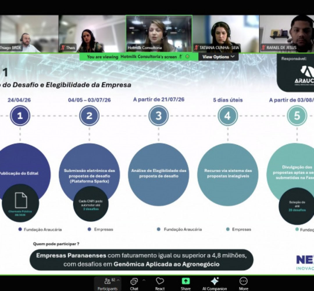 BRDE reúne empresas e instituições em webinar sobre o Nexus Inovação Aberta