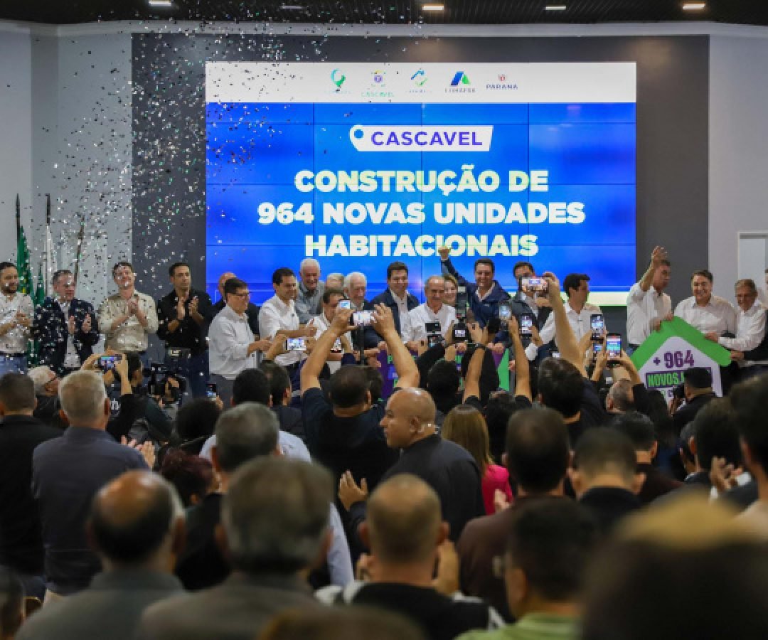 Governador autoriza 964 moradias e R$ 242 milhões em investimentos para Cascavel